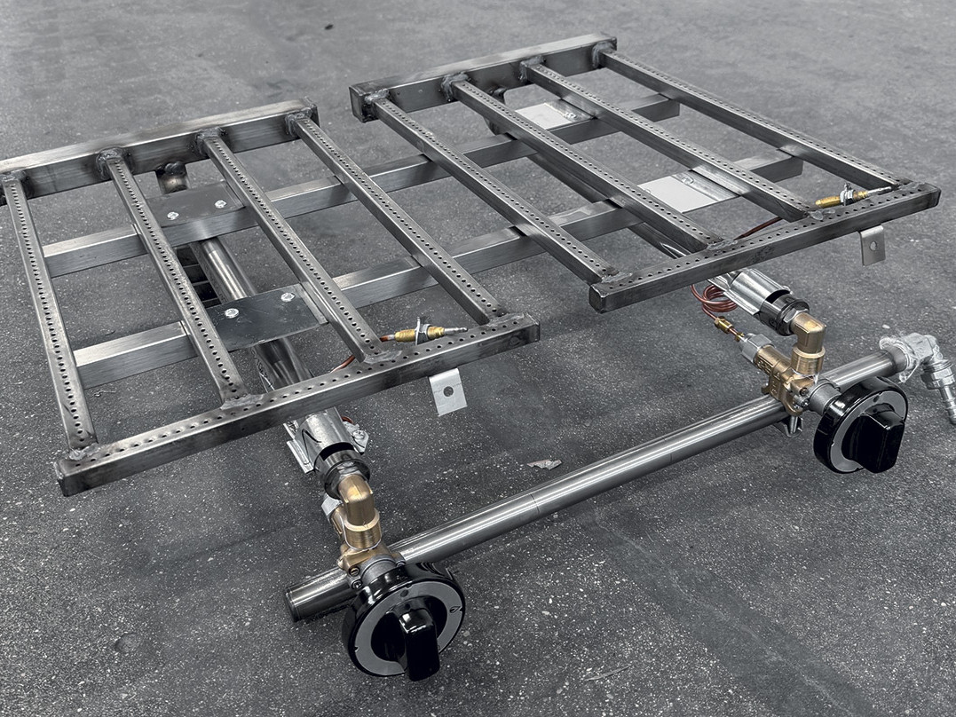 Bruciatori multigas rettangolari multipli a gas Serie FGR | CAPRA Inox