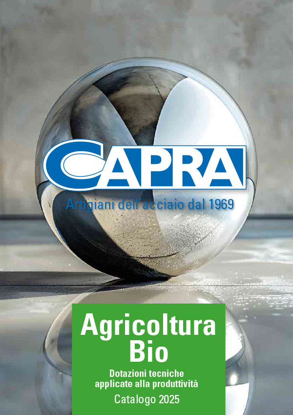 Copertina Catalogo prodotti e attrezzature per il settore Agricoltura | CAPRA Inox